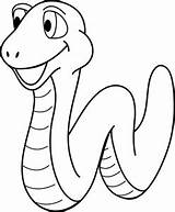 Snake Clipart Outline Clip Colouring Worm Cliparts Kids Coloring Animated Cartoon Cute Pages Happy Library Transparent Arts sketch template