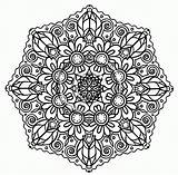 Coloring Pages Flower Intricate Mandala Printable Advanced Adults Mandalas Color Hard Detailed Difficult Print Adult Abstract Flowers Fun Pattern Celtic sketch template