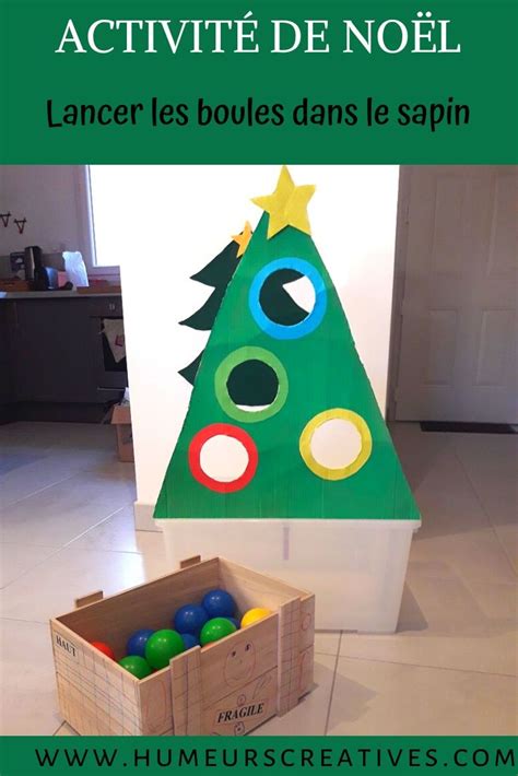 jeu de noel pour enfants trier  lancer les boules dans le sapin