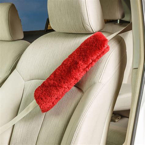 sheepskin seat belt shoulder strap cover  pack engel worldwide
