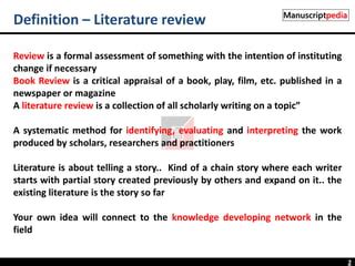 write literature review thematic