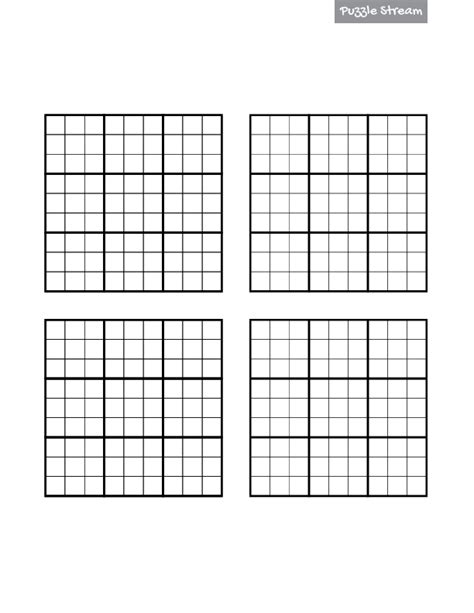 printable sudoku blank form printable forms