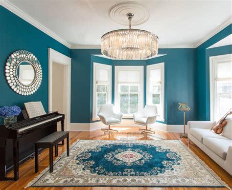 living rooms  boast  teal color