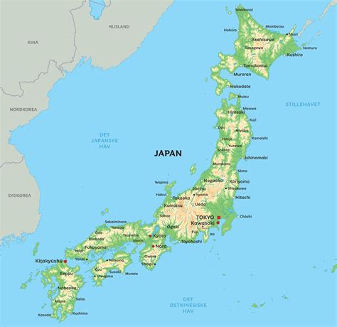 kort  japan se bla placeringen af tokyo og kyoto