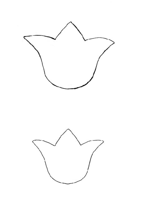 tulip template printable printabletemplates