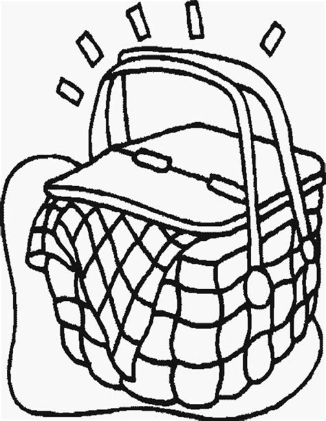 brand  picnic basket coloring page netart