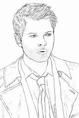 Coloring Castiel Pages Supernatural Dean Winchester Drawings Spn Lineart Adult Sheets Book Fan Diabla Colouring Deviantart Sketches Choose Board sketch template
