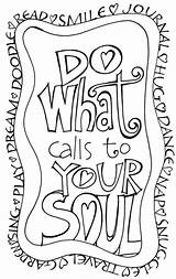 Doodle Colouring Meaningful Calls Zenspirations sketch template
