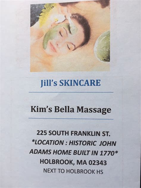 Jill S Skincare And Kim S Bella Massage Holbrook Ma