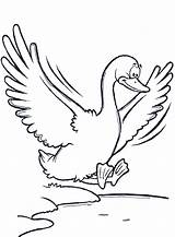 Goose Geese Emoji sketch template