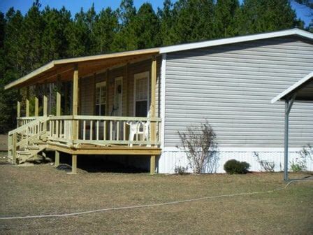 great manufactured home deck  porch designs   build   mobile home living