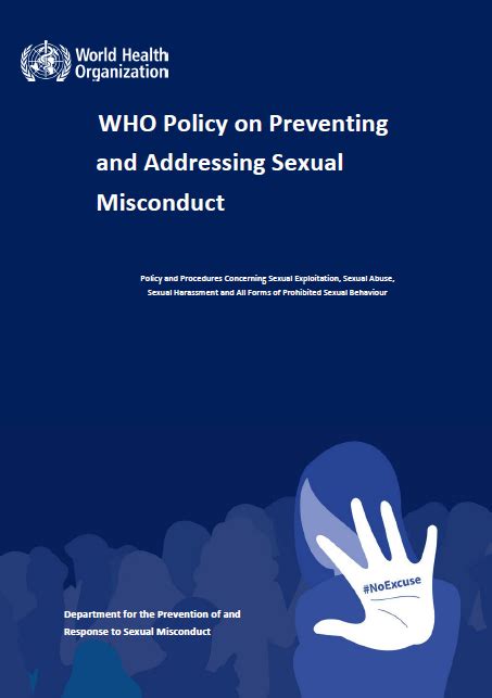 who policy on preventing and addressing sexual misconduct