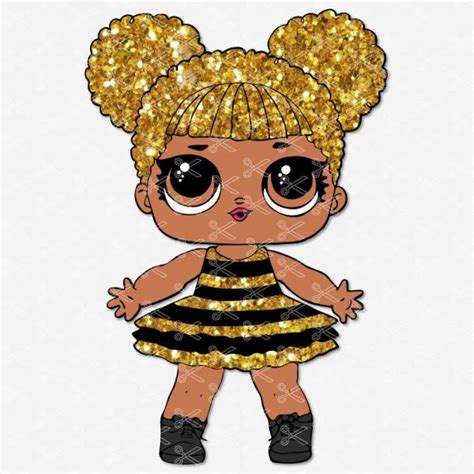 lol surprise doll queen bee svg
