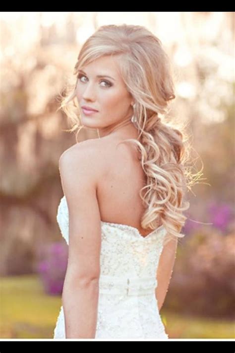 Pin By Christay Lang On Wedding Hair And Makeup Romantic Curls Wedding