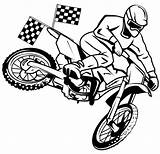 Dirt Bike Coloring Racing Pages Boys Great sketch template