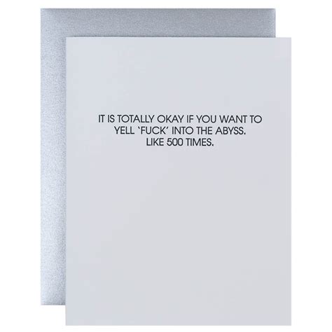 chez gagné hilarious letterpress greeting cards totally okay if you