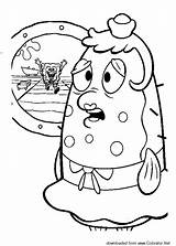 Coloring Spongebob Patrick Pages Lonely Cartoons Bob Puff Printable Squarepants Mrs Drawings Sheets sketch template