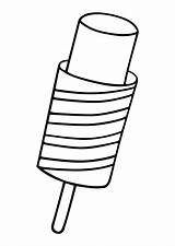 Popsicle Coloring Ice Clipart ไอ ระบาย Pages Printable Pinclipart Edupics Large sketch template