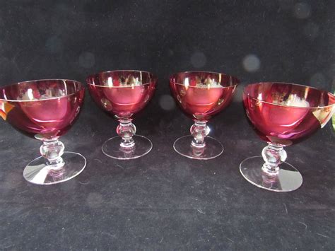 ruby red wine glasses wine glasses stemware barware set etsy wine