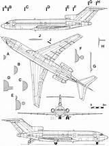 727 Boeing Blueprint Airbus Blueprints Drawing Airplane 3d 100 747 200 Aircraft Civil A320 A380 Modeling Comet Havilland sketch template