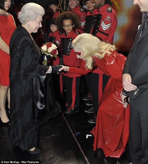 lady gaga and miley cyrus meet the queen
