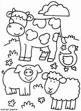 Farm Pages Coloring Preschoolers Getcolorings sketch template