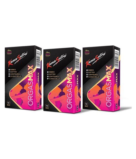 Kamasutra Orgasmax Condoms 12 Pcs Each Pack Of 3 Buy Kamasutra