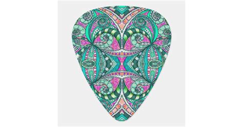 guitar pick drawing floral zazzle