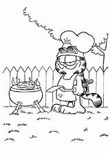 Garfield Coloring Kids Pages sketch template