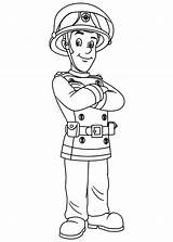 Sam Fireman Coloring Pages Colouring Kids People Cartoon Choose Board sketch template