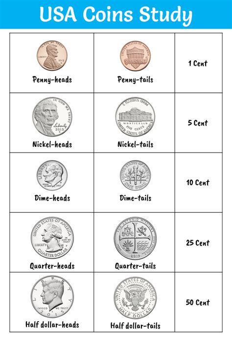 usa coins study  home teacher