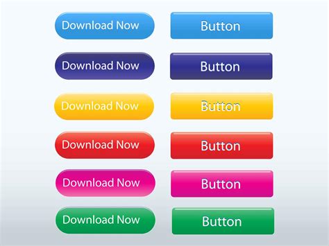 rounded web buttons vector art graphics freevectorcom