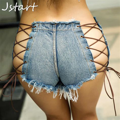 sexy shorts jeans women high waist short femme summer beach club party
