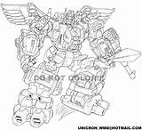 Unicron Transformers Predaking sketch template