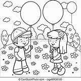 Balloons Boy Holding Clipart Clipground Coloring Children sketch template