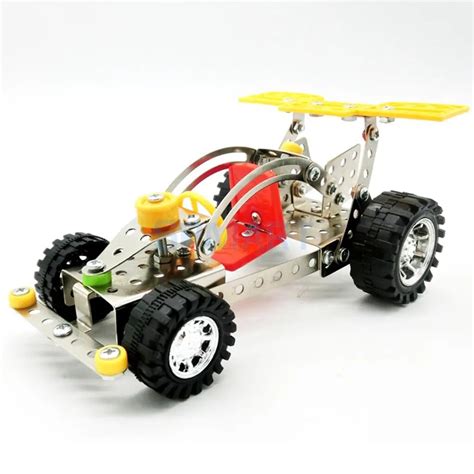 assembly metal model car toy building blocks kids children educational