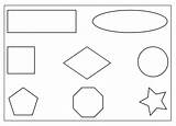 Shapes Coloring Pages Printable Kids sketch template