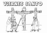 Colorear Santos Sabado Primaria Procesion Coloring Pascua Jesús Resurrección Clase Crucifixion sketch template