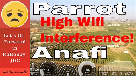 parrot anafi range test  high wifi interference algarve portugal