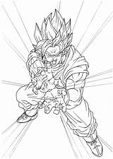 Dragonball Goku Kai Maikel sketch template