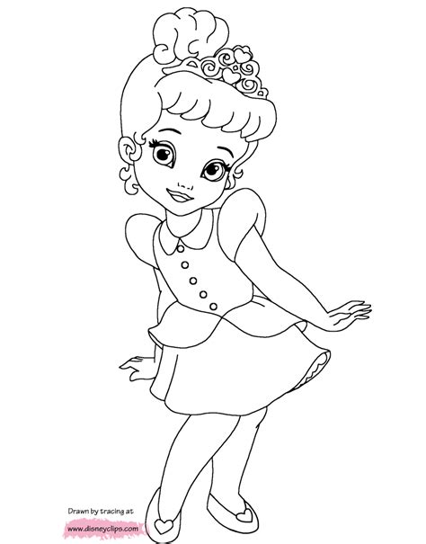 baby disney princess coloring page lalarskills