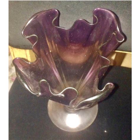 Antique Steuben Purple To Clear Art Glass Vase Chairish