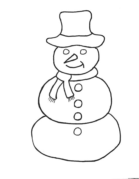 gambar coloring page snowman color sheet unusual pages