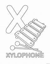 Coloring Xylophone Coloring4free Ius sketch template