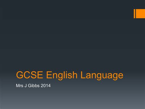 gcse english language  scheme