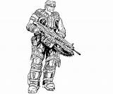 War Coloring Pages Gears Baird Carmine Gear Printable Template sketch template