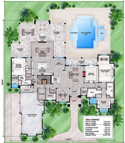 plan bw spacious contemporary florida house plan florida house plans   plan