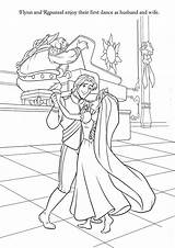 Coloring Wedding Pages Disney Princess Getcolorings Color sketch template