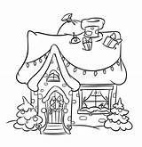 Coloring Christmas Whoville House Pages Snow Houses Grinch Cartoon Printable Village Print Kids Book Illustration Colouring Color Town Sketch Getdrawings sketch template