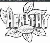 Coloring Healthy Health Pages Food Drawing Related Body Printable Color Getcolorings Sketch Habits Getdrawings Print Pag sketch template